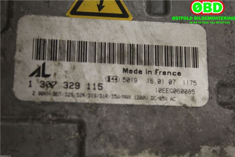 Styreenhet xenon/ballast til Audi A4 2004-2008 (Type III) (B7) (B7) (AUDI|8E0907391B|1307329115|)