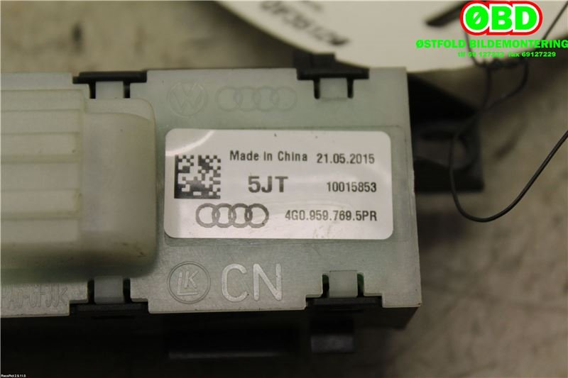 Bryter diverse til Audi A6 2014-2018 (Type IV, Fase 2) (C7) (C7) (Audi A6|4G0959769||4G09597695PR)