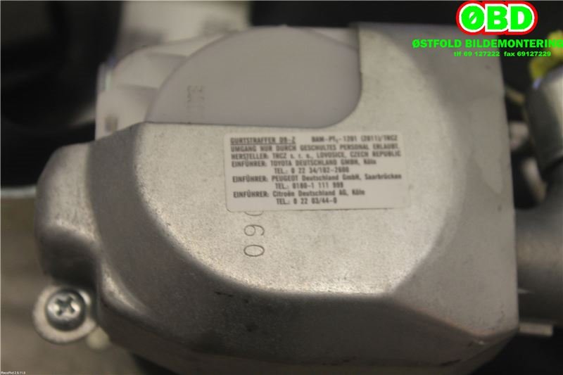 Airbag beltestrammer til Peugeot 107 2006-2014  (PEUGEOT|8974LJ|)