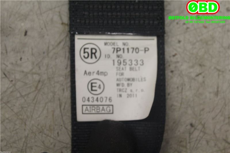 Airbag beltestrammer til Peugeot 107 2006-2014  (PEUGEOT|8974LJ|)