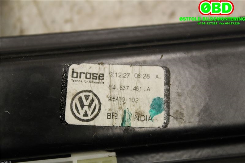 Ruteheis til VW E-Up 2013-2019  (VOLKSWAGEN|1S4 837 461 A||1S4837461A)