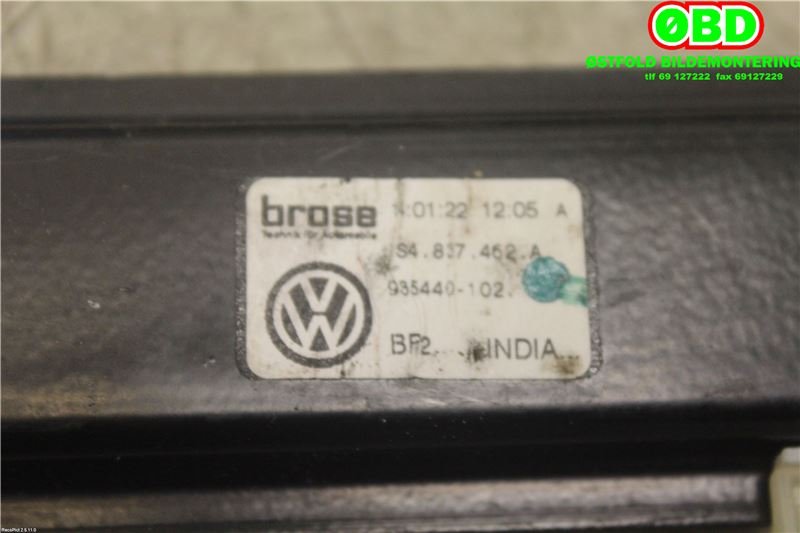 Ruteheis til VW E-Up 2013-2019  (VOLKSWAGEN|1S4 837 462 A||1S4837462A)