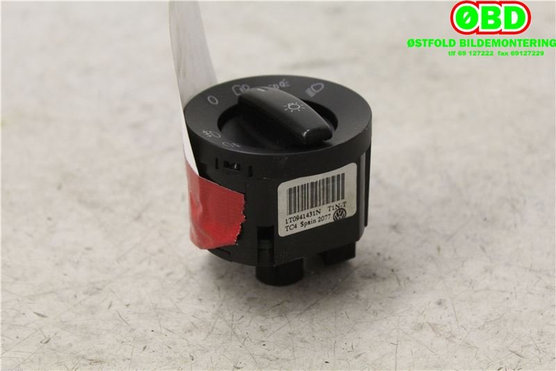 Bryter lys til VW Touran 2007-2010 (Type I, Fase 2) (VOLKSWAGEN|1K0 941 431 N||1T0941431N)
