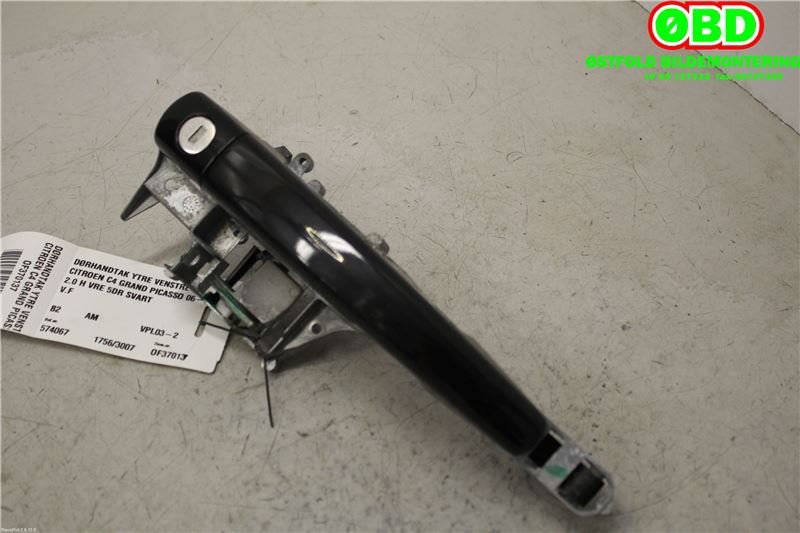 Dørhåndtak utv venstre foran til Citroën C4, Picasso 2006-2013 (Type I)  (CITROEN|9101 GF|9109 58|)