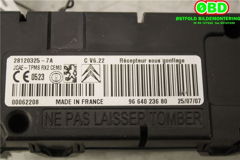 Styreenhet diverse til Citroën C4, Picasso 2006-2013 (Type I)  (CITROEN|5430P1|9664023680)