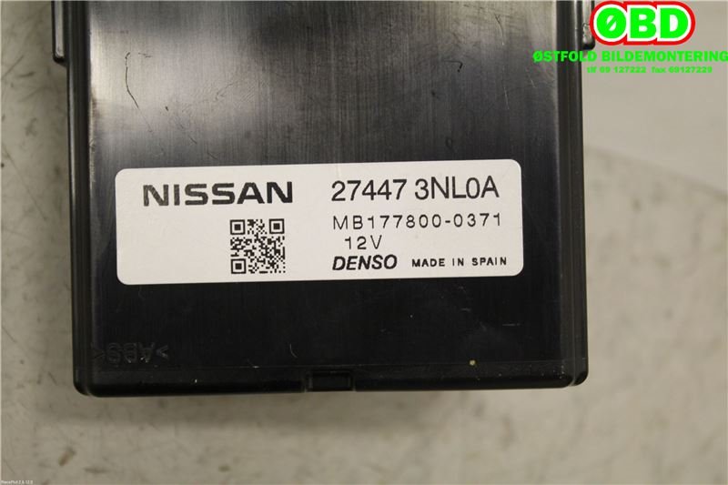 Styreenhet klima/aircondition til Nissan Leaf 2011-2017 (Type I)  (NISSAN|274473NL0A|)