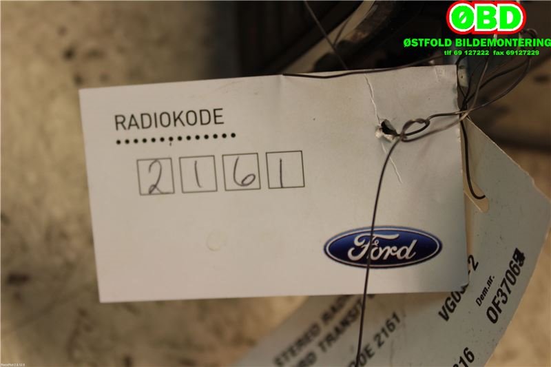 Bilstereo til Ford Transit Connect 2009-2013 (Type I, Fase 2)  (FORD|1803006|)