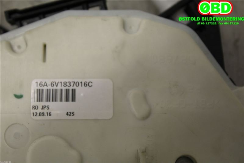 Låsekasse høyre foran til Škoda Superb 2015-->> (Type III)  (SKODA|6V1 837 016 A|5TB 837 016 E|6V1837016A)
