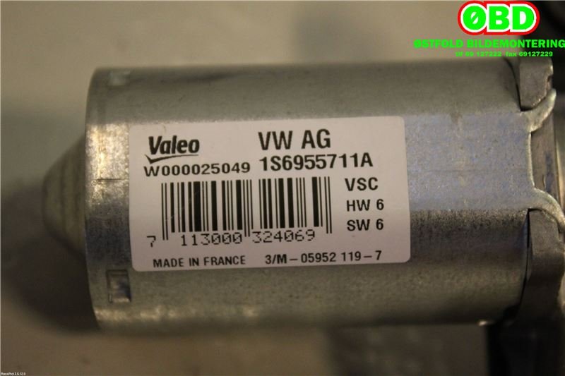Viskermotor bakrute til Škoda Citigo 2012-2019  (Skoda|1S6 955 711 A|5G0 955 711 C|1S6955711A)