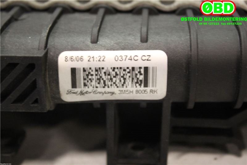 Radiator (manuell gir) til Ford Focus 2004-2007 (Type II, Fase 1)  (FORD|1897406||3M5H8005RK)