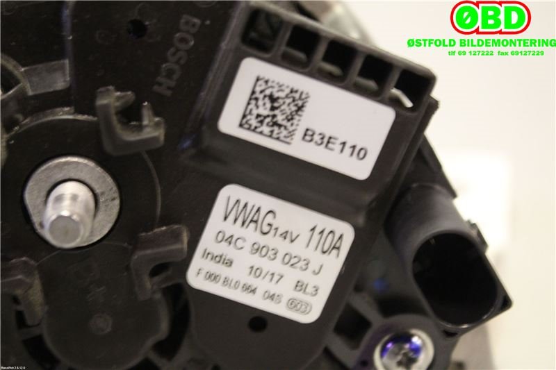 Dynamo til Škoda Citigo 2012-2019  (Skoda|04C 903 023 J||04C903023J)