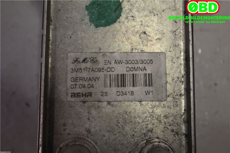 Oljekjøler til Volvo S40 2004-2007 (Type II, Fase 1) (VOLVO|30637966||3M517A095DD)