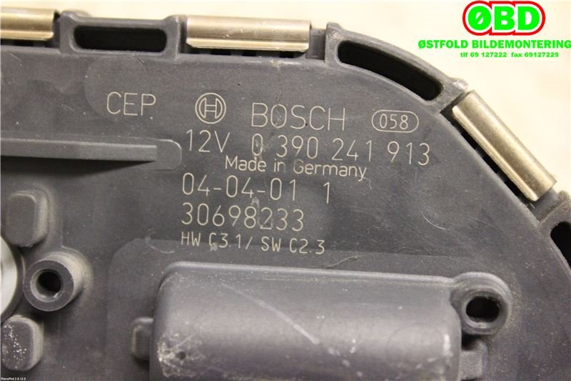 Viskermotor frontrute til Volvo S40 2004-2007 (Type II, Fase 1) (VOLVO||0390241913|30698233)