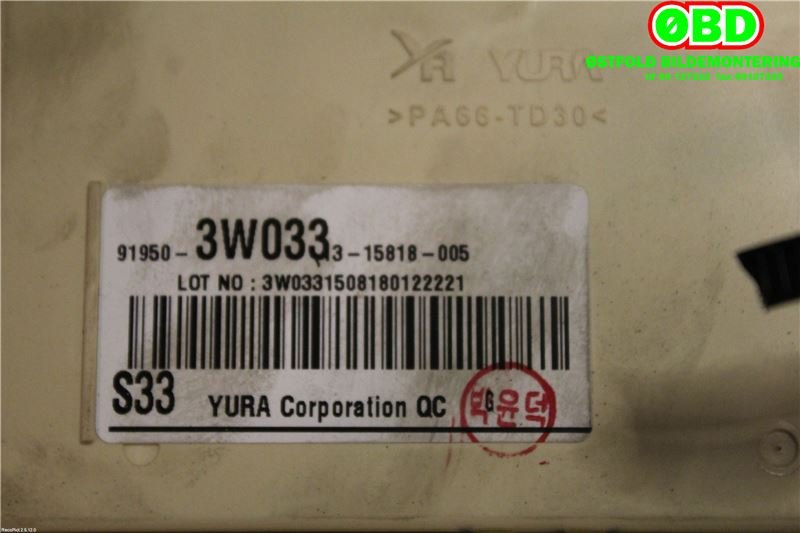 Sikringsboks til Kia Sportage 2010-2016 (Type III)  (KIA|919503W033|)
