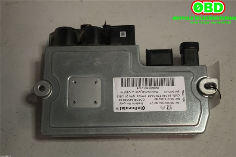 Styreenhet tenning til Peugeot 308 2013-2021 (Type II)  (PEUGEOT||9802096780)