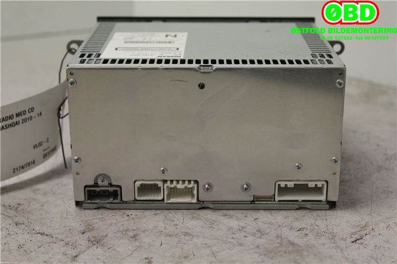 Bilstereo til Nissan Qashqai 2010-2014 (Type I, Fase 2)  (NISSAN|28184JD45A|)