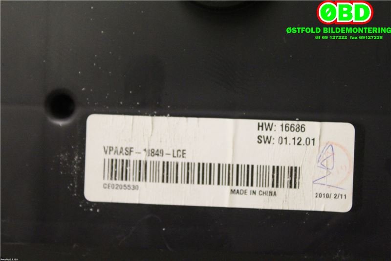 Instrumentpanel til Nissan Qashqai 2010-2014 (Type I, Fase 2)  (NISSAN|24810BR30A|)