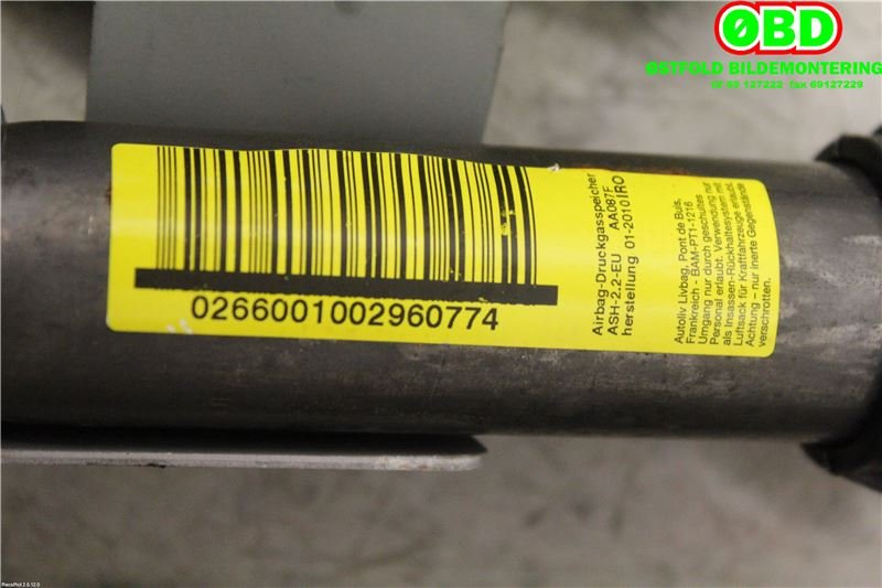 Airbag gardin høyre til Nissan Qashqai 2010-2014 (Type I, Fase 2) (NISSAN|985P0JD00B|)