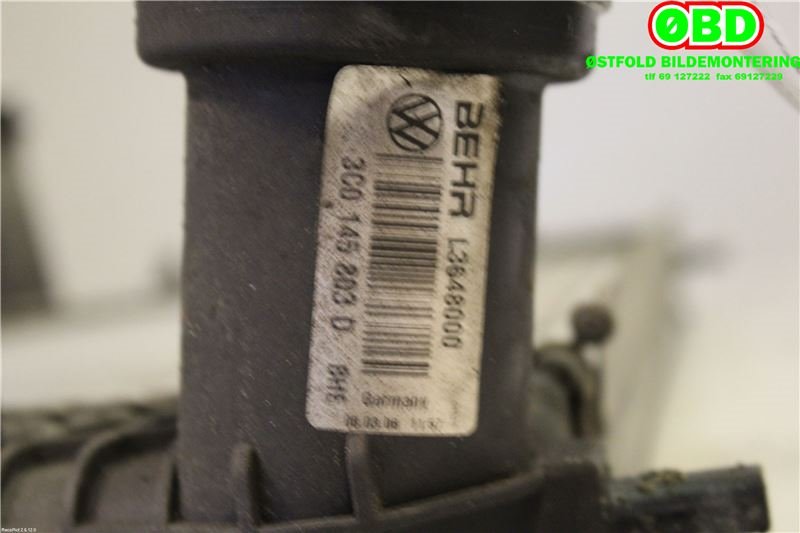 Intercooler til VW Passat 2005-2010 (B6) (B6) (VOLKSWAGEN|3C0 145 803 F||3C0145803D)