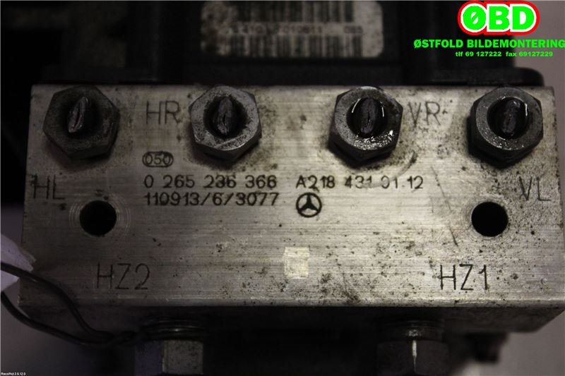 ABS sentral til Mercedes E-Klasse 2009-2013 (Fase 1) (W212) (W212) (MERCEDES|A 218 431 02 12|0265236366|2184310112)