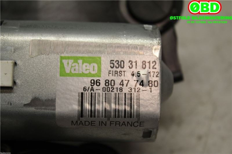 Viskermotor bakrute til Citroën C4 2011-2017 (Type II) (CITROEN|6405 JQ||9680477480)