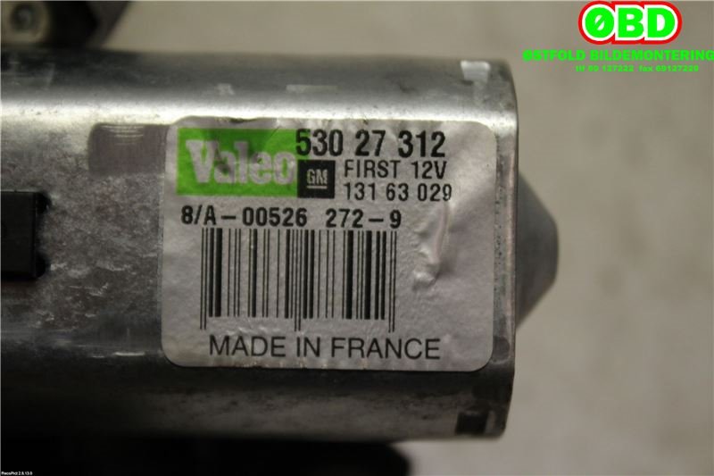 Viskermotor bakrute til Opel Corsa D 2006-2014  (OPEL|13163029|1273088|53027312)