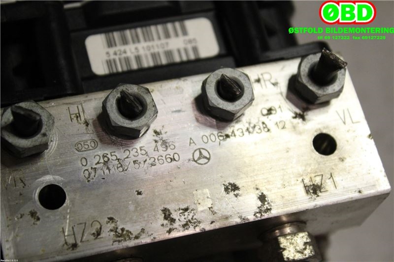ABS sentral til Mercedes A-Klasse 2005-2012 (W169) (W169) (MERCEDES|A 006 431 64 12||0064313812)