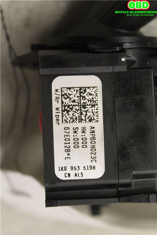 Bryter visker til VW Touran 2007-2010 (Type I, Fase 2)  (VOLKSWAGEN|1K0 953 519 J||1K0953519H)