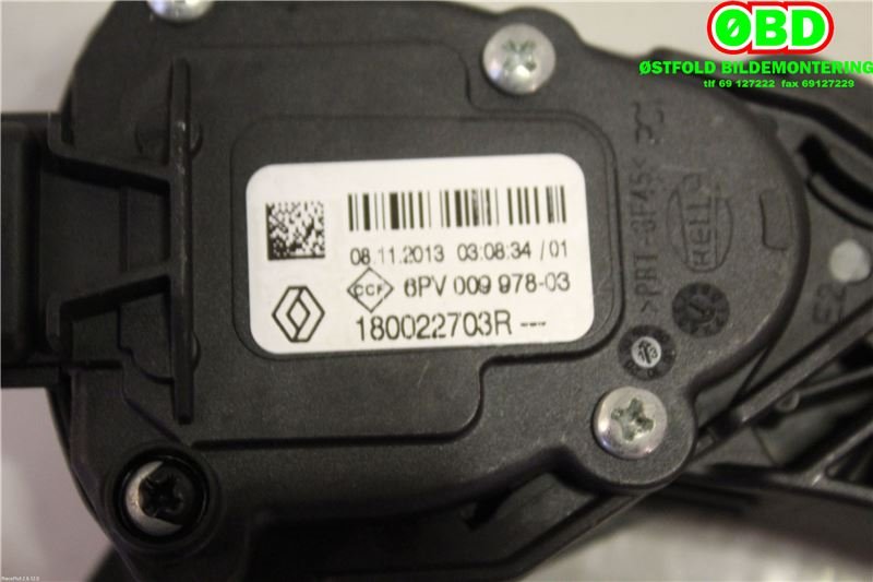 Pedal gass til Dacia Duster 2010-2017 (Type I)  (1.5 DCI K9K-898|6001548477||180022703R)