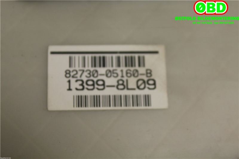 Sikringsboks til Toyota Avensis 2009-2015 (Type III, Fase 1) (TOYOTA||13998L09|8273005160B)