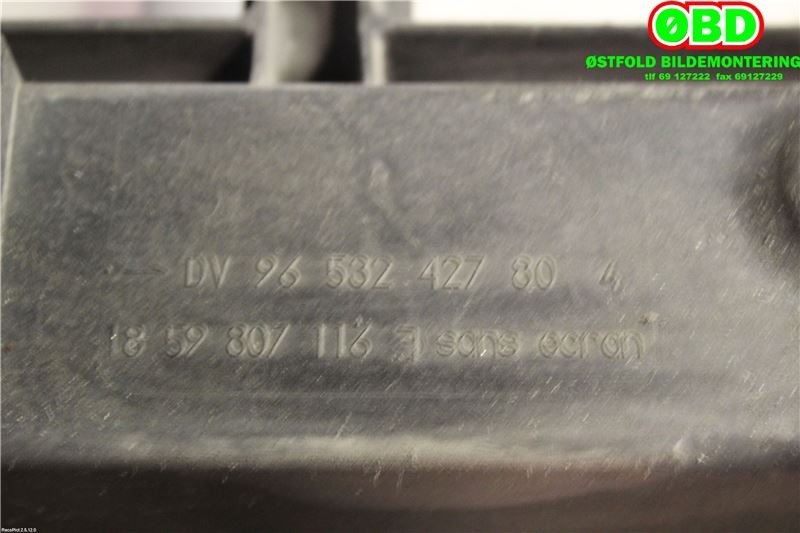 Frontplate til Peugeot 207 2006-2012  (PEUGEOT||9653242780)
