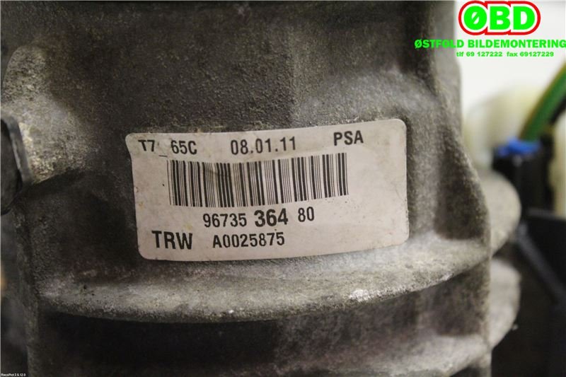 Servo pumpe elektrisk til Citroën Berlingo 2008-2015 (Type II, Fase 1)  (CITROEN|4008G8|4008L8|9673536480)