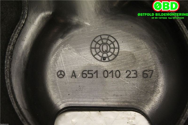 Motordeksel over motor til Mercedes Vito/Viano 2010-2014 (Fase 2) (W639) (W639) (Mercedes Vito|A 651 010 23 67|A 651 010 64 23|6510102367)