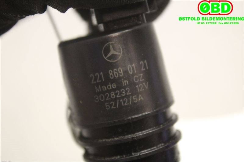 Spylerpumpe bak til Mercedes Vito/Viano 2010-2014 (Fase 2) (W639) (W639) (Mercedes Vito|A 221 869 01 21||2218690121)