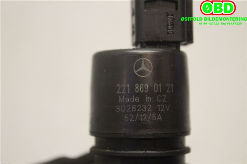 Spylerpumpe foran til Mercedes Vito/Viano 2010-2014 (Fase 2) (W639) (W639) (Mercedes Vito|A 221 869 01 21||2218690121)