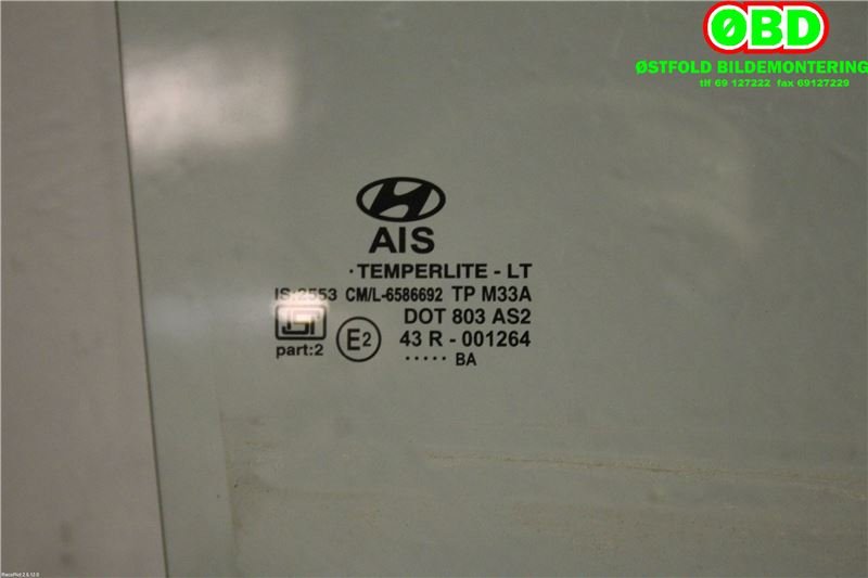 Siderute høyre bak til Hyundai i20 2009-2014 (Type I)  (HYUNDAI|834211J000|)