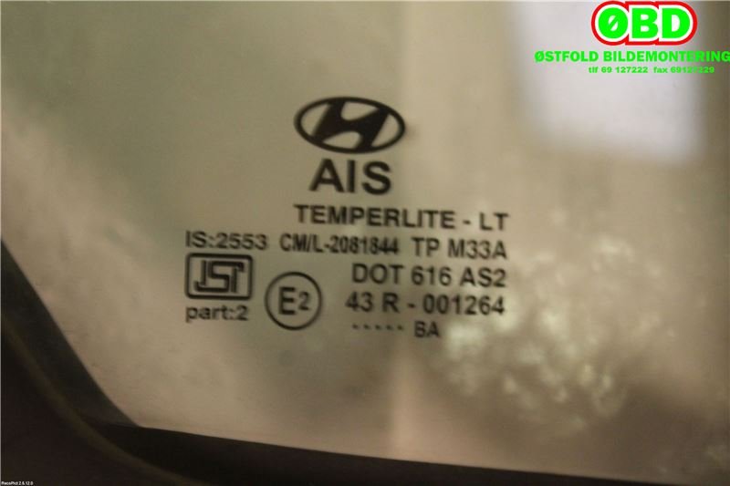 Diverse deler til Hyundai i20 2009-2014 (Type I)  (HYUNDAI|834271J000|)