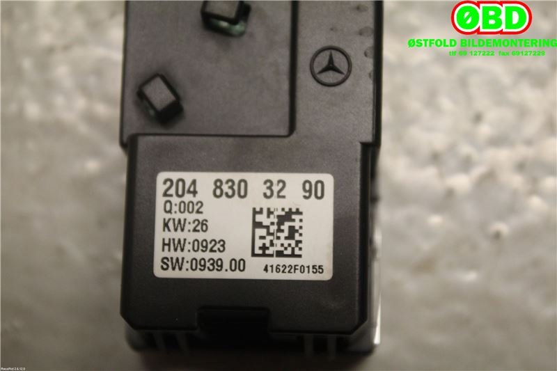 Varmeapparat betjening til Mercedes E-Klasse 2009-2013 (Fase 1) (W212) (W212) (MERCEDES|A 204 830 32 90||2048303290)