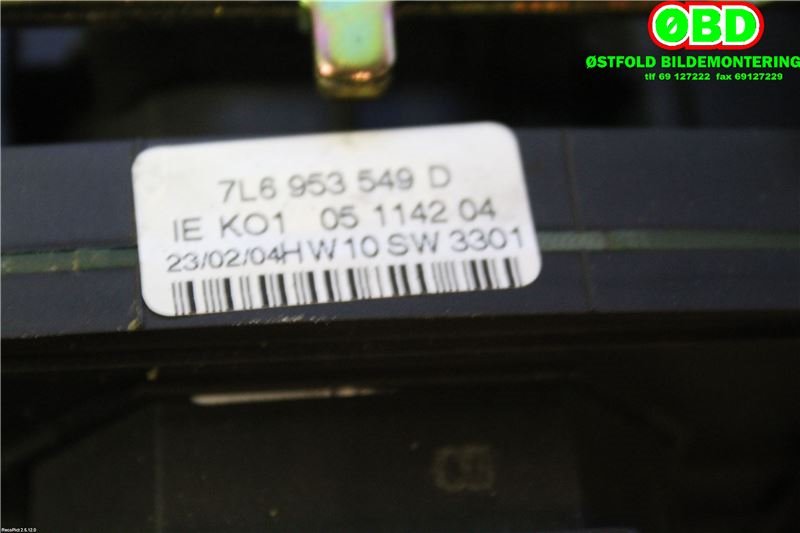 Bryter combi til VW Touareg 2003-2007 (Type I, Fase 1)  (VOLKSWAGEN|7L6 953 503 D|3D0 953 513|)