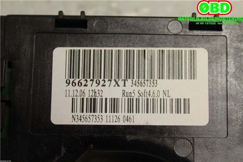 Bryter combi til Citroën C4 2004-2011 (Type I)  (CITROEN|6242Y6|624348|96627927XT)