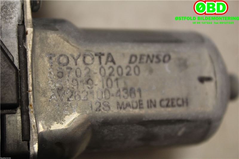 Ruteheis venstre foran til Toyota Yaris 2014-2020 (Type III, Fase 2) (TOYOTA|698200D440|)