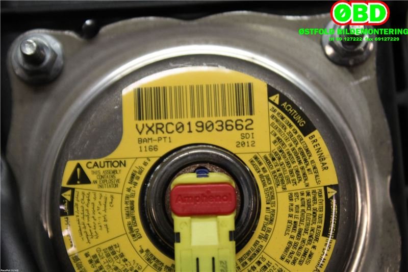 Airbag passasjer til Citroën C3 2010-2016 (Type II)  (CITROEN||9801846680)