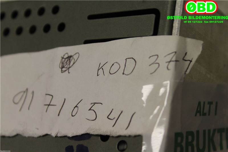 Bilstereo til Ford Transit Connect 2009-2013 (Type I, Fase 2) (FORD|1825943||7M5T18C815BC)