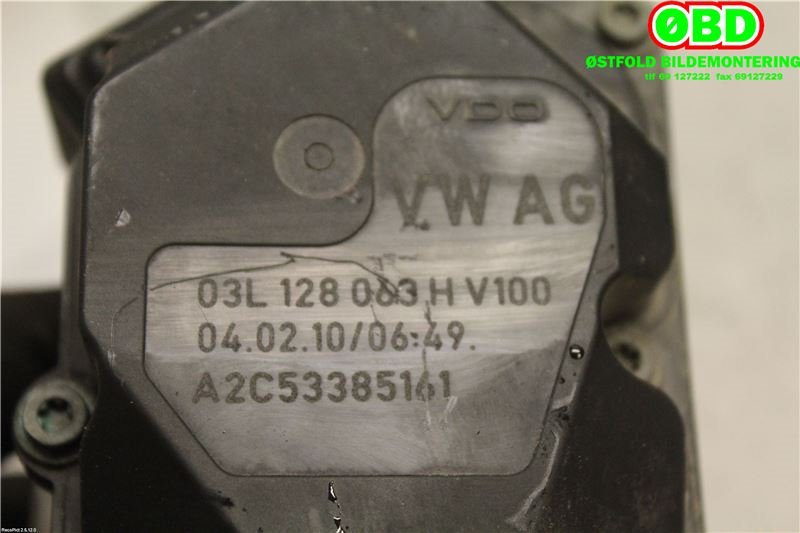 Spjeldhus til VW Transporter / Caravelle 2003-2009 (Fase 1) (T5) (T5) (03L 128 063 H|03L 128 063 S|03L128063H)