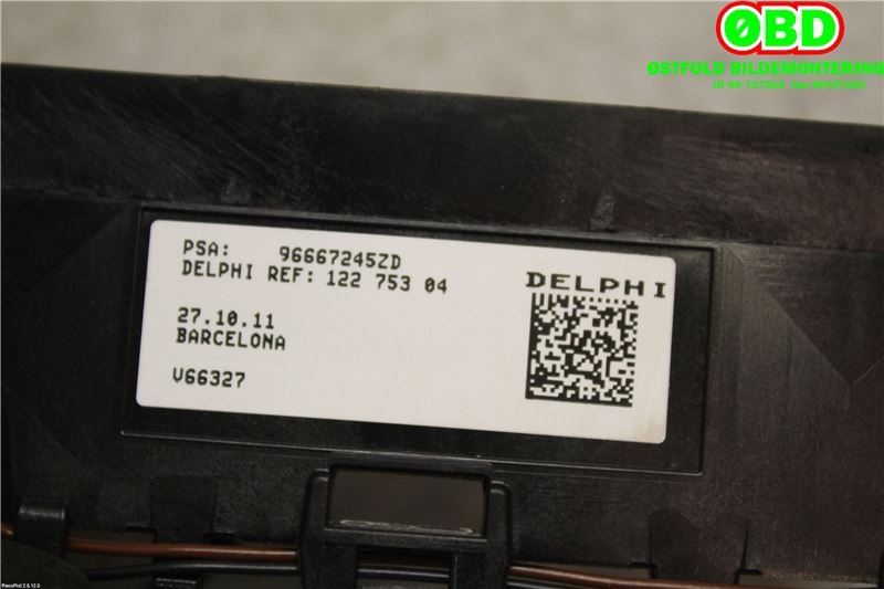 Girstang/girvelger automat til Citroën C4 2011-2017 (Type II) (CITROEN|6243E4|98302853ZD|96667245ZD)