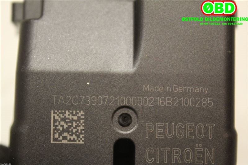 Sensor radar til Peugeot 208 2012-2019 (Type I)  (PEUGEOT|1613665480||9812768780)