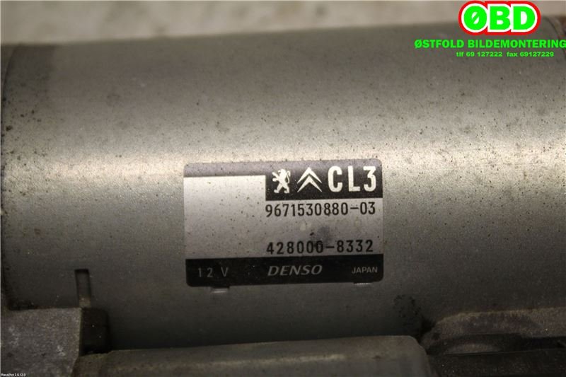 Starter til Peugeot 208 2012-2019 (Type I) (PEUGEOT|96 884 773 80||9671530880)