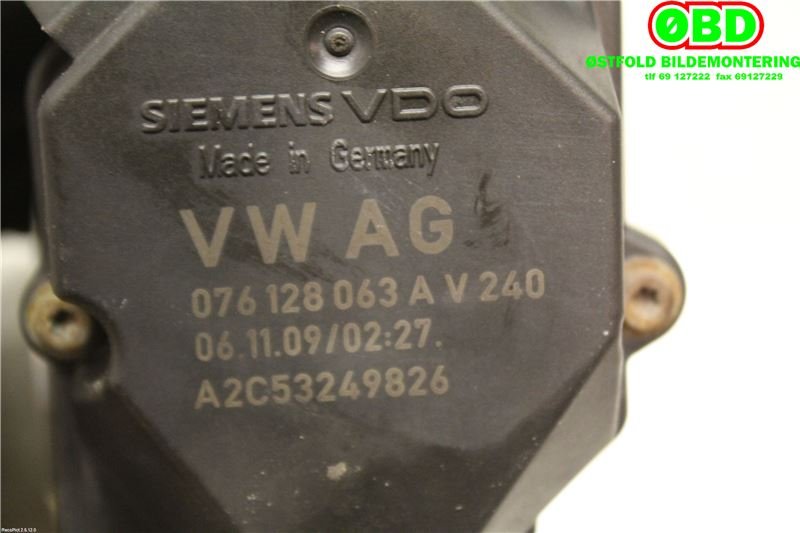Spjeldhus til VW Transporter / Caravelle 2003-2009 (Fase 1) (T5) (T5) (076 128 063 A||076128063A)