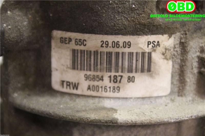 Servo pumpe elektrisk til Citroën C4, Picasso 2006-2013 (Type I)  (CITROEN|4007WK|9685418780)