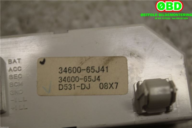 Instrument kjørecomputer til Suzuki Grand Vitara 2005-2015 (Type III) (SUZUKI|34600-65J41|)